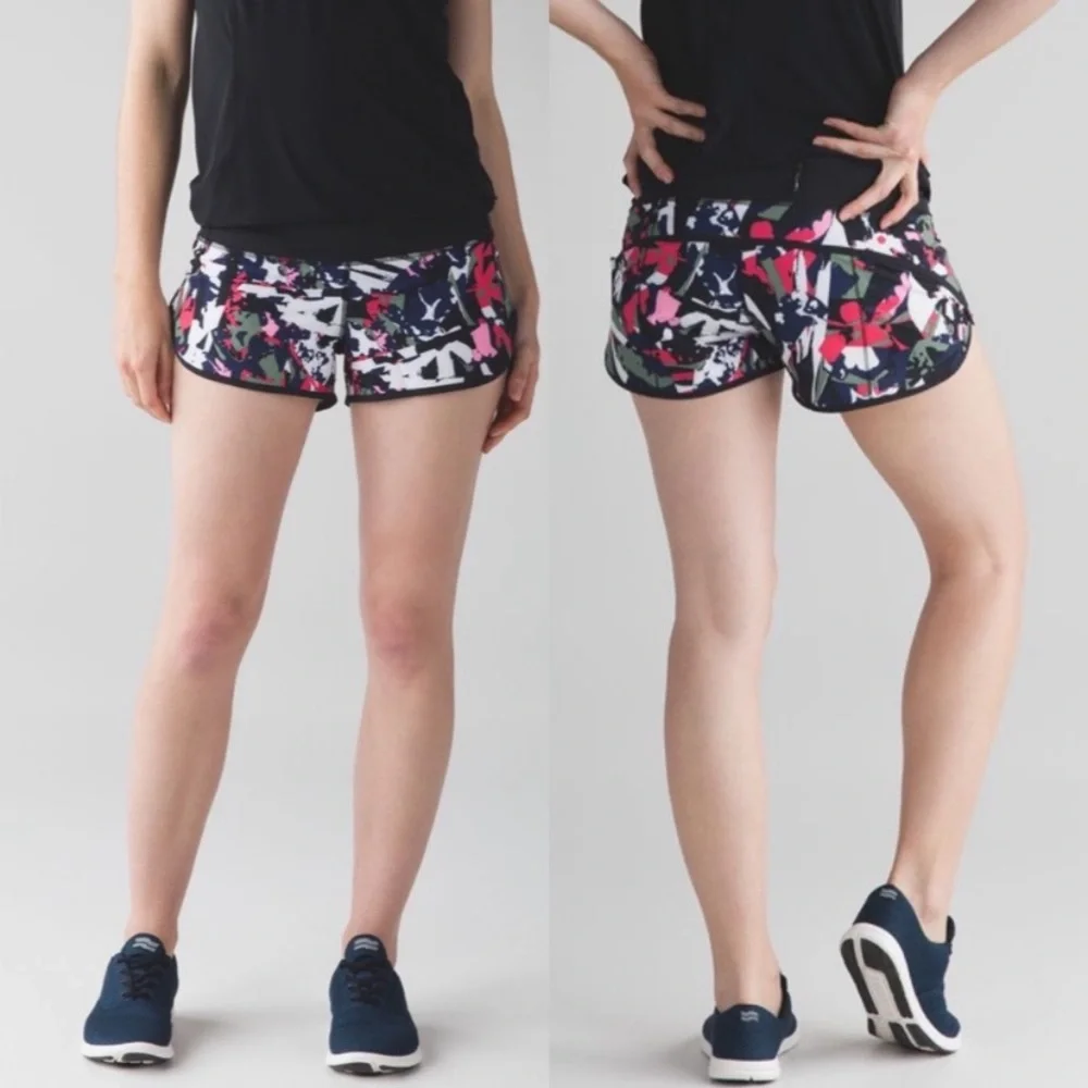 Lululemon Speed shorts in Pop Cut Boom juice